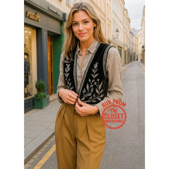 RARE!!! ZARA Open Front Vest NWT - Picture 1 of 10